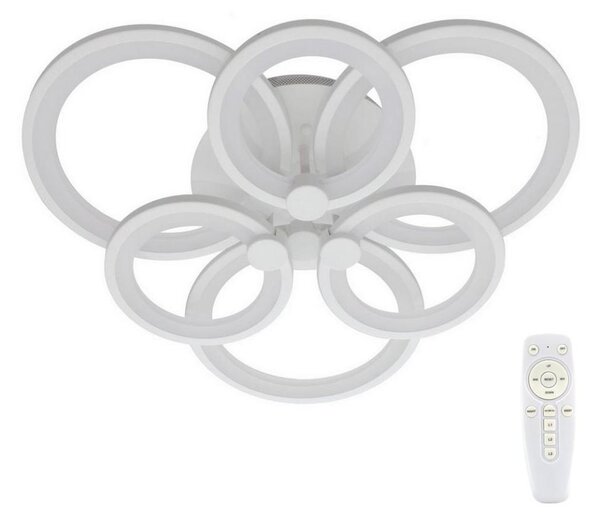 LED Přisazený lustr SIENA LED/72W/230V bílá + dálkové ovládání