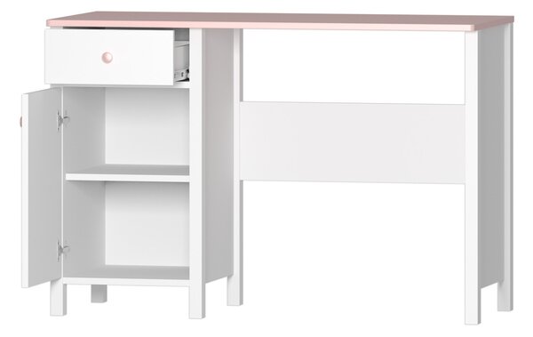 PC stolek Londria LN3 (bílá + růžová)