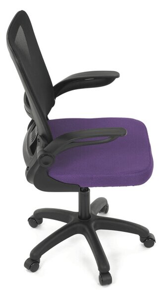 Dětská židle NINA – fialová síťovina, houpací mechanismus