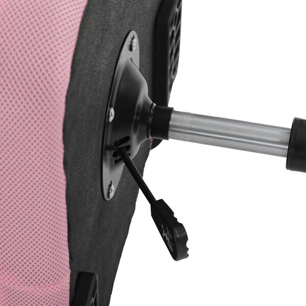 Dětská židle NINA – růžová síťovina, houpací mechanismus