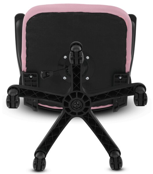 Dětská židle NINA – růžová síťovina, houpací mechanismus