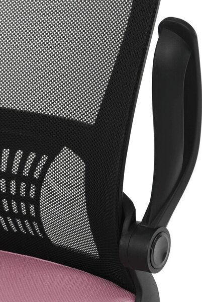 Dětská židle NINA – růžová síťovina, houpací mechanismus