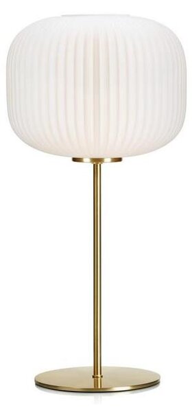 Markslöjd 107819 - Stolní lampa SOBER 1xE27/60W/230V bílá/mosaz