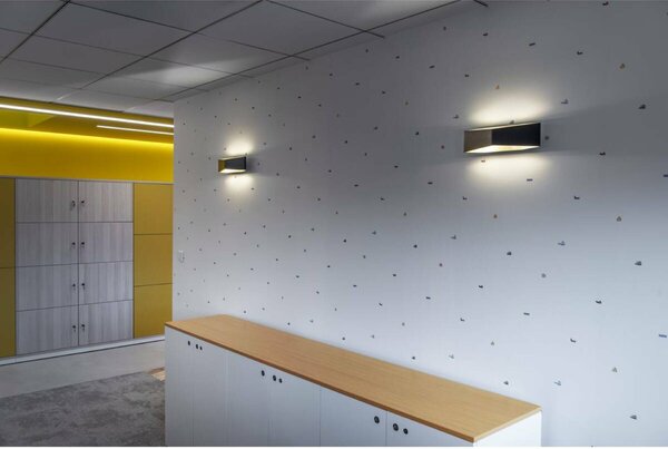 BIG WHITE SLV CARISO WL-4, nástěnné svítidlo, LED, 2700K, černé/mosaz, 2x9 W 151740