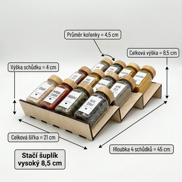 Usporadejto.cz Organizér na kořenky do šuplíku 4cm, VASKY Akční ceny: cena za 2ks