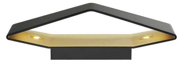 BIG WHITE SLV CARISO WL-4, nástěnné svítidlo, LED, 2700K, černé/mosaz, 2x9 W 151740