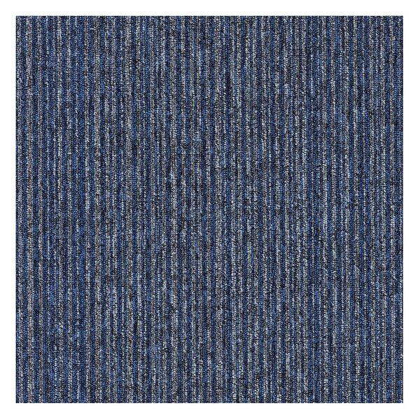Tapibel, Kobercový čtverec Coral Lines 60360-50 modro-šedý 50 x 50 cm, chodba / předsíň