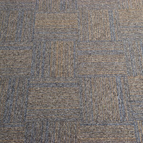 Tapibel, Kobercový čtverec Coral Lines 60309-50 hnědo-šedý 50 x 50 cm, chodba / předsíň