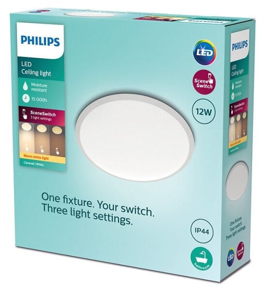 Philips - LED Stmívatelné koupelnové svítidlo SCENE SWITCH LED/12W/230V IP44