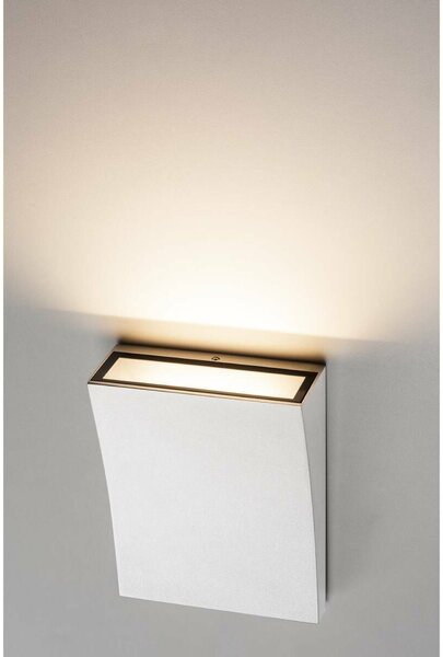 BIG WHITE SLV DELWA WIDE, venkovní nástěnné svítidlo, LED, 3000K, IP44, bílé, 7 W 1000340