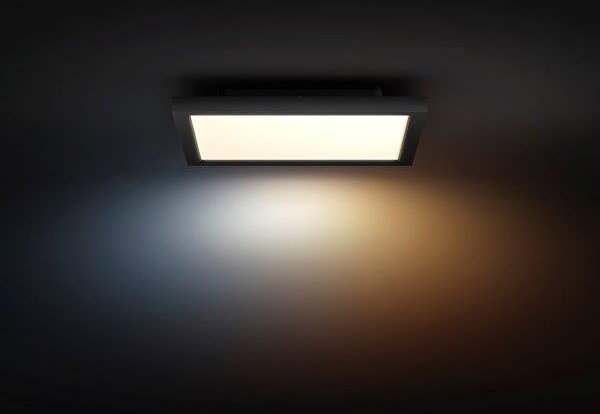 8720169329058 Philips HUE Aurelle stropní panel LED 300x300mm 19W/1940lm 2200-6500K černá bluetooth