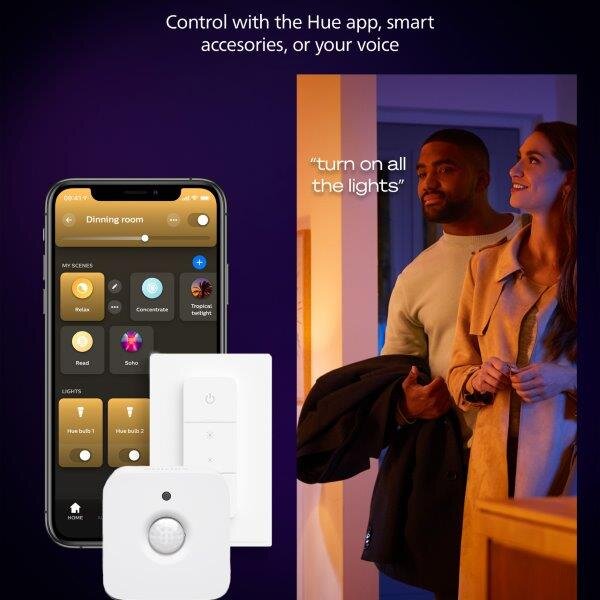 8720169328938 Philips Hue White Ambiance Aurelle stropní panel LED D395mm 21W/2450lm 2200-6500K bílá bluetooth