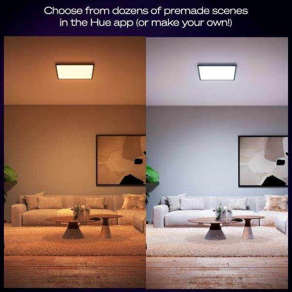 8720169329010 Philips HUE Aurelle stropní panel LED 600x600mm 39W/3750lm 2200-6500K černá