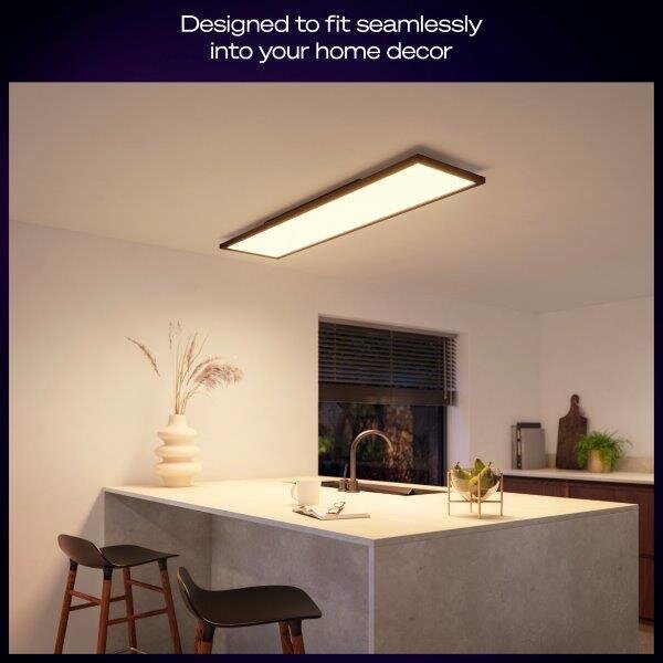 8720169329034 Philips HUE Aurelle White Ambiance stropní panel LED 300x1200mm 39W/3750lm 2200-6500K černá bluetooth