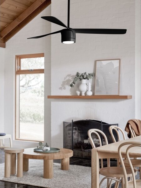 Lucci air 213281 - Stropní ventilátor PEREGRINE 1xGX53/12W/230V černá + DO