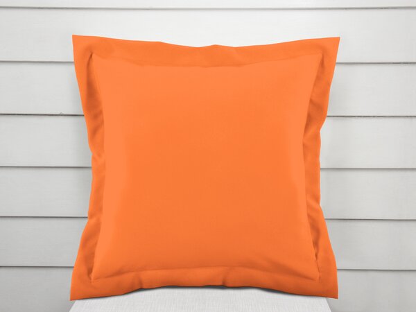 Biante Dekorační povlak na polštář s lemem Rongo RG-035 Oranžový 50 x 60 cm