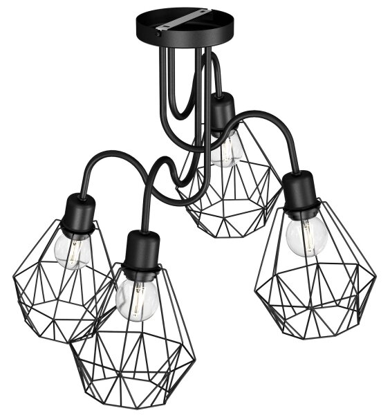 Přisazený lustr BERGEN 4xE27/60W/230V