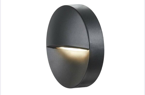 BIG WHITE SLV DOWNUNDER OUT round WL, Outdoor, nástěnné vestavné LED svítidlo, antracitové, 3000K 1002868