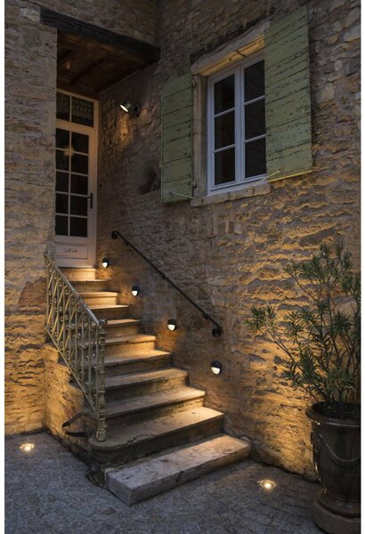 BIG WHITE SLV DOWNUNDER OUT round WL, Outdoor, nástěnné vestavné LED svítidlo, antracitové, 3000K 1002868