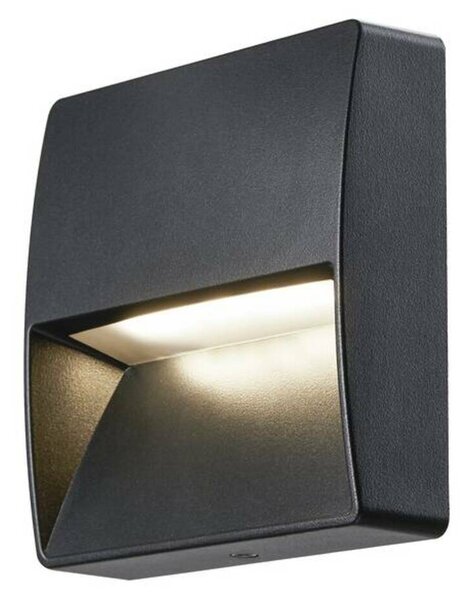 BIG WHITE SLV DOWNUNDER OUT square WL, Outdoor, nástěnné vestavné LED svítidlo, antracitové, 3000K 1002869