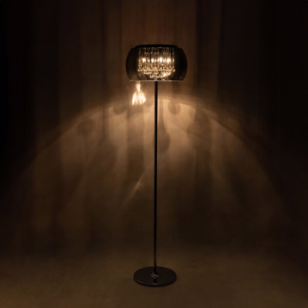Zuma Line F0076-04A-F4FZ - Křišťálová stojací lampa CRYSTAL 4xG9/42W/230V