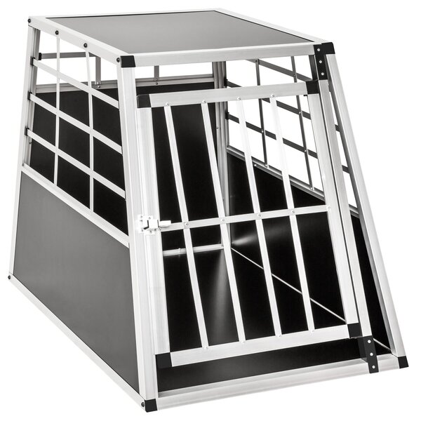Tectake Přepravní box pro psa s rovnou zadní stěnou - 65 x 90 x 69,5cm