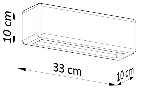 Sollux SL.0840 - Nástěnné svítidlo SUBANI 1xE27/60W/230V