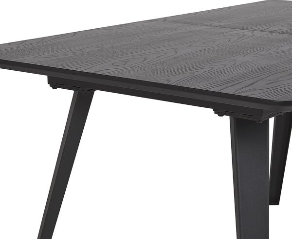 Rozkládací jídelní stůl IRVINGTON Černá 160/200 cm 90 cm