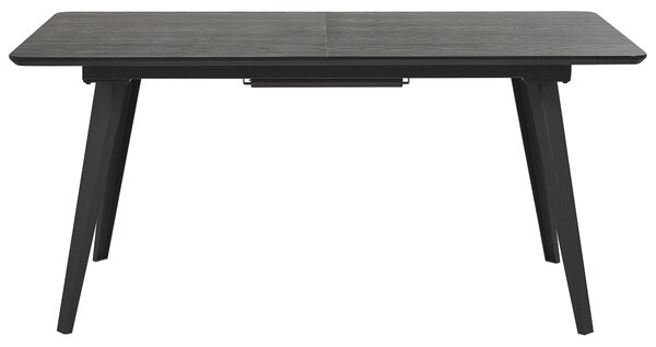 Rozkládací jídelní stůl IRVINGTON Černá 160/200 cm 90 cm
