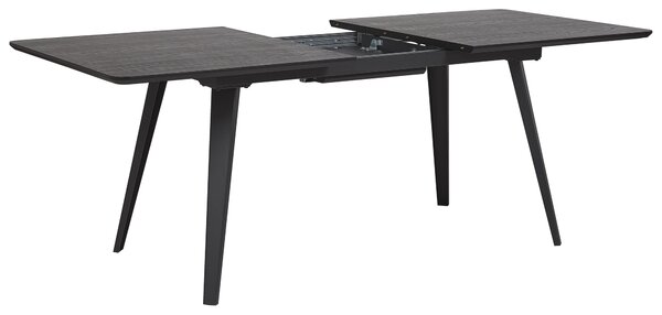 Rozkládací jídelní stůl IRVINGTON Černá 160/200 cm 90 cm