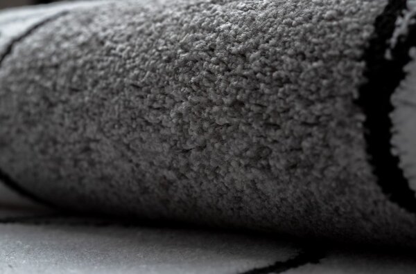 Makro Abra Dětský kulatý koberec PETIT Pes šedý Rozměr: průměr 120 cm