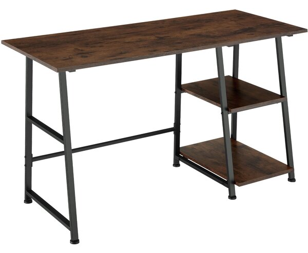 Tectake Psací stůl Paisley 120x50x73,5cm - Industriální dřevo tmavé, rustikální