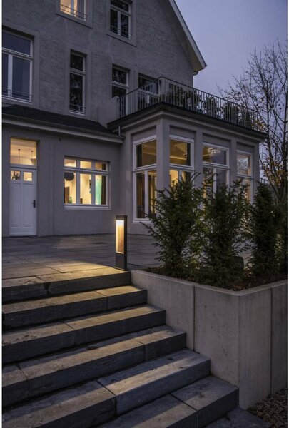 BIG WHITE SLV FLATT POLE 65 Outdoor, stojací LED svítidlo, 3000K, IP65, antracitové/hnědé 1002957