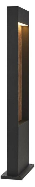 BIG WHITE SLV FLATT POLE 65 Outdoor, stojací LED svítidlo, 3000K, IP65, antracitové/hnědé 1002957