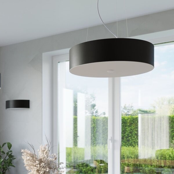 Sollux SL.0756 - Lustr na lanku SKALA 3xE27/60W/230V pr. 30 cm černá