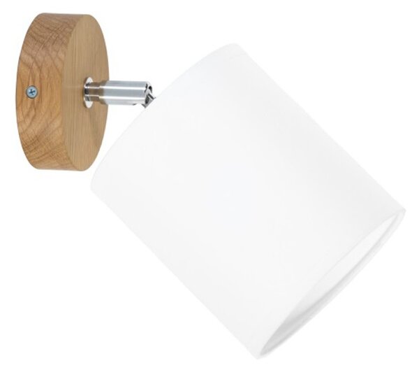 Spot-Light 56744174 - Nástěnné bodové svítidlo APRILLIA 1xE27/25W/230V dub bílá
