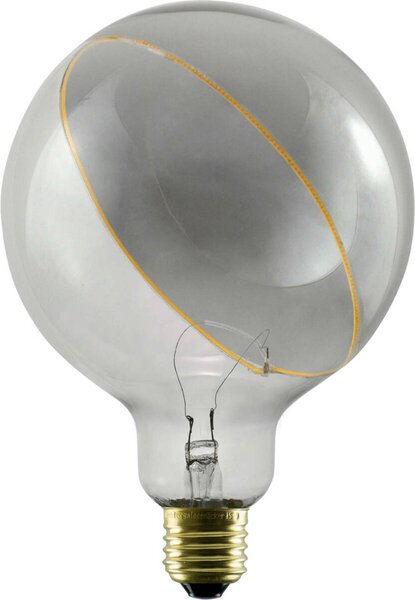 BIG WHITE SLV LED Iluze Globe 125 se skloněným vrcholem LED žárovka, kouřový efekt, E27, fázové stmívání, 5W, 2200K 1008160