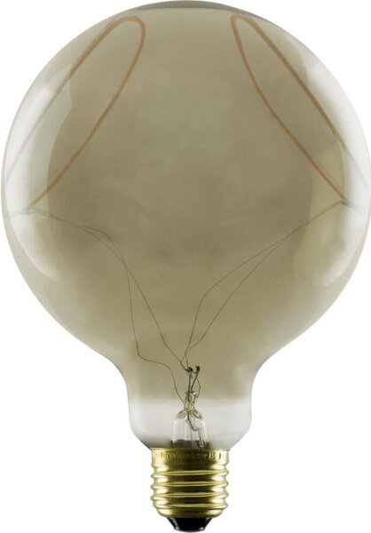 BIG WHITE SLV LED Globe 125 Soft Curve LED žárovka, kouřový efekt, E27, fázové stmívání, 6W, 1900K 1008159