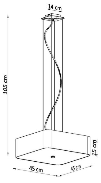 Sollux SL.0774 - Lustr na lanku LOKKO 5xE27/60W/230V 45 cm černá