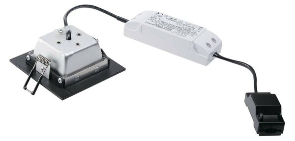 BIG WHITE SLV FRAME BASIC, vestavné svítidlo, LED, 3000K, černé matné, sada, 9,4 W, vč. ovladače 112720