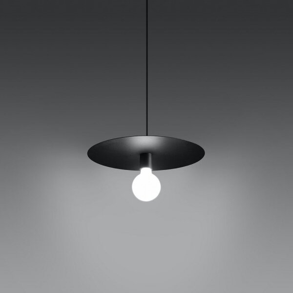 Sollux SL.0853 - Lustr na lanku FLAVIO 1xE27/60W/230V černá