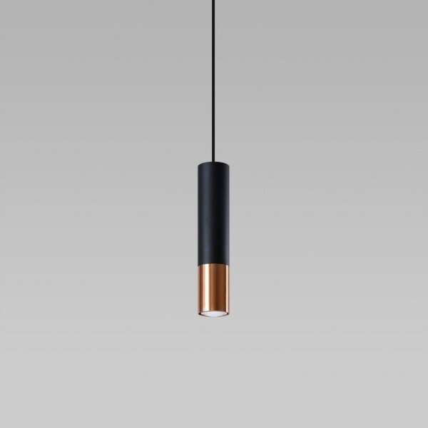 Sollux SL.0946 - Lustr na lanku LOOPEZ 1xGU10/10W/230V černá/měď
