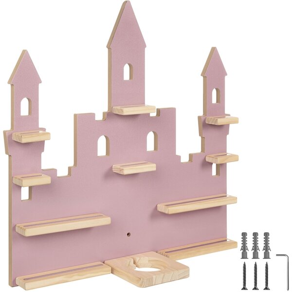 Tectake Policejní regál MyLittleStory Princess Castle pro až 22 Tonies - růžová