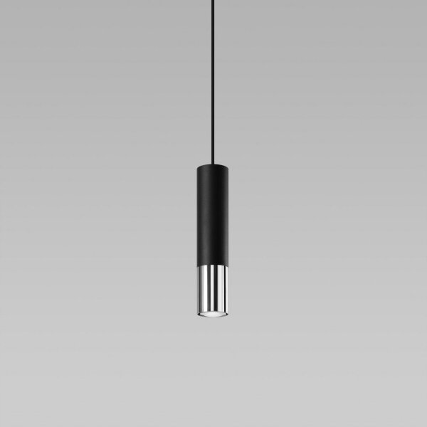 Sollux SL.0940 - Lustr na lanku LOOPEZ 1xGU10/10W/230V černá/chrom
