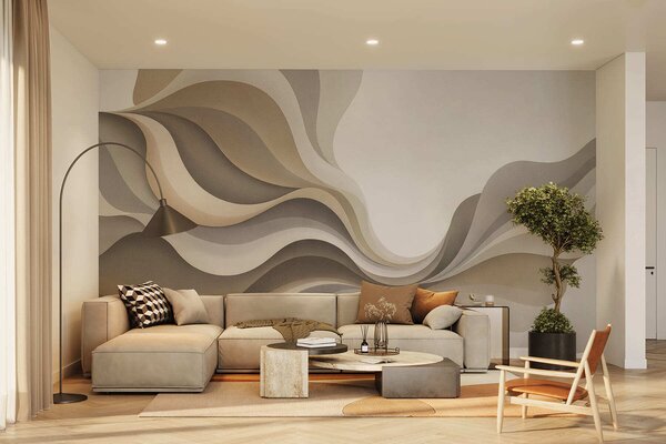 Fototapety Hladké elegantní vlny, Fototapety abstraktní, w05245v1 : uwalls.cz