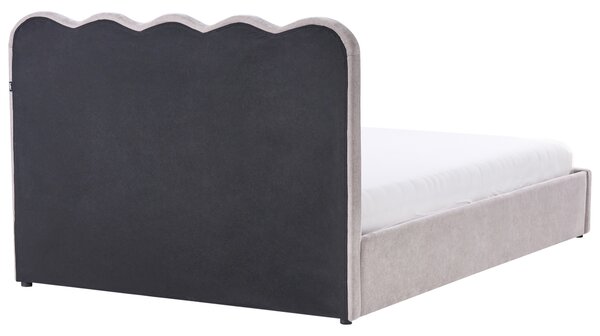 Postel s úložným prostorem Žinylka NANTERRE 140 x 200 cm Taupe