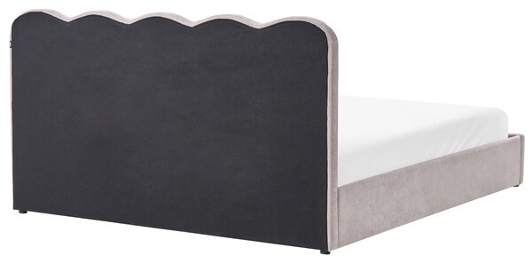 Postel s úložným prostorem Žinylka NANTERRE 180 x 200 cm Taupe