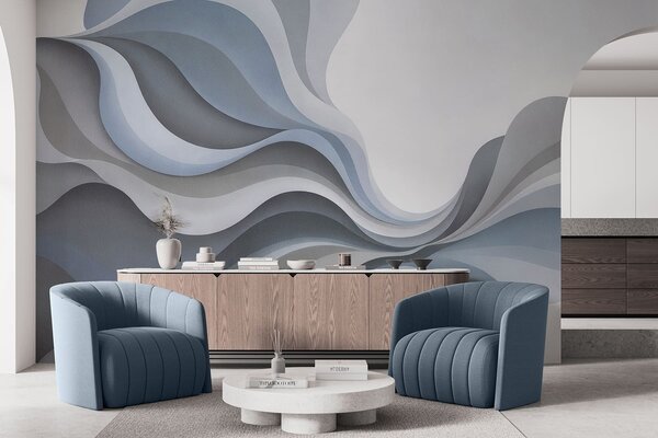 Fototapety Hladké elegantní vlny, Fototapety abstraktní, w05245v2 : uwalls.cz