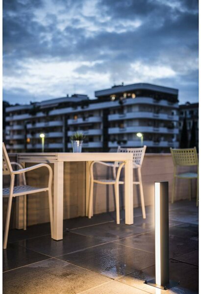 BIG WHITE SLV H-POL, svítidlo pro osvětlení cest a stojací lampa, jedna žárovka, LED, 3000K, antracit, D/Š/V 16,5/16,5/66 cm 232165