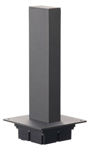 BIG WHITE SLV H-POL, svítidlo pro osvětlení cest a stojací lampa, jedna žárovka, LED, 3000K, antracit, D/Š/V 16,5/16,5/36 cm 232155